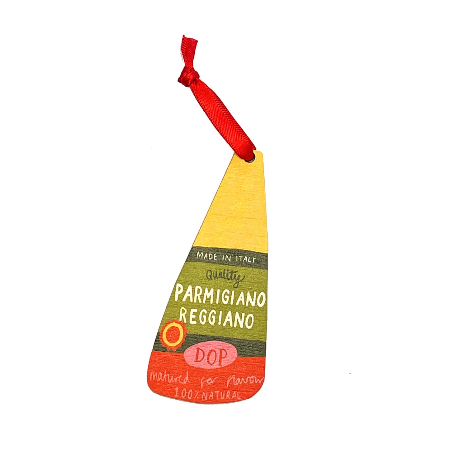 Decoración navideña con parmesano