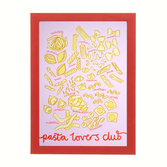 SECONDS Print Pasta Lovers (Pink) A3 Size
