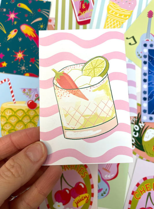 SECONDS Spicy Marg Mini Print