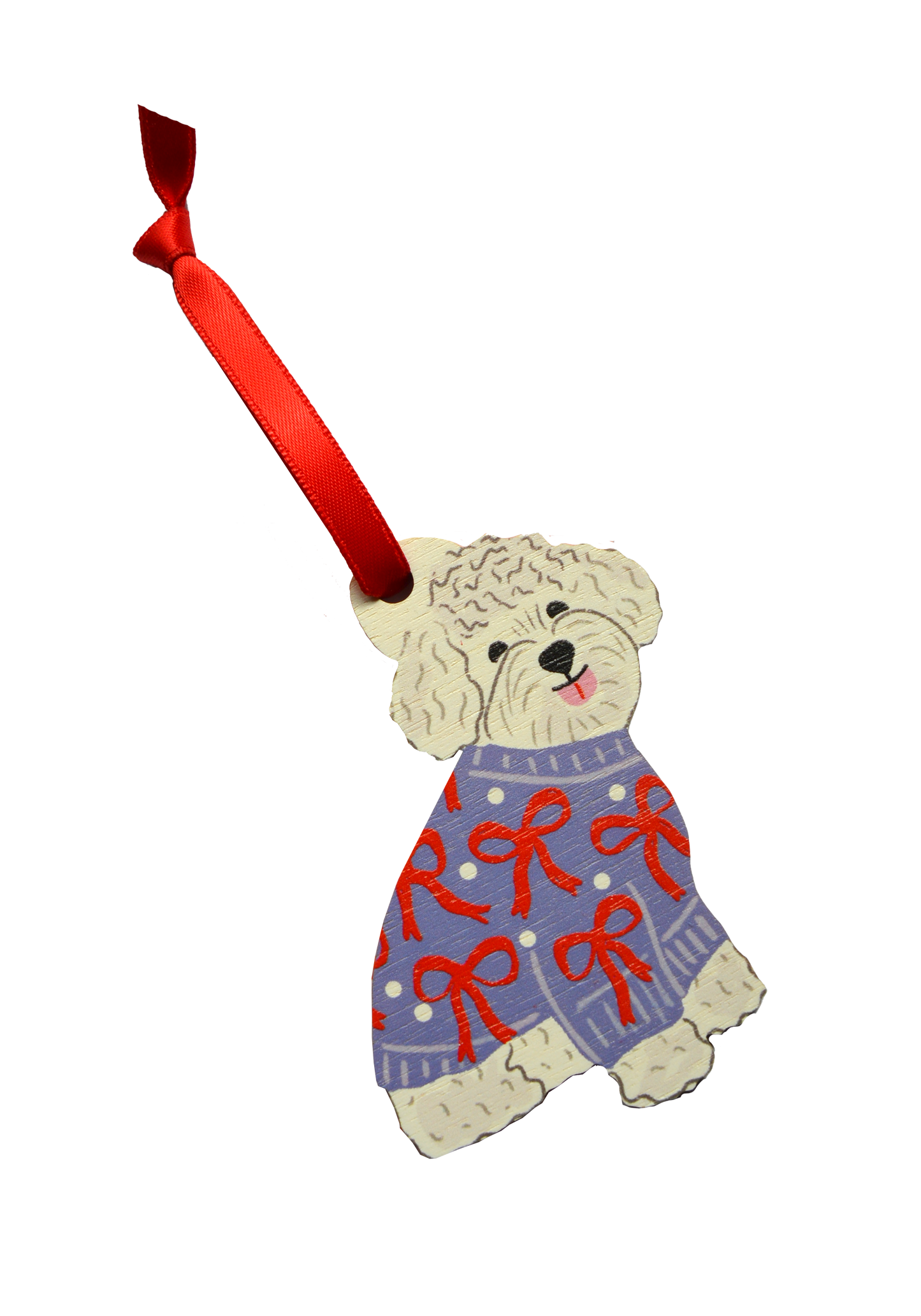 White Fluffy Dog Decoration